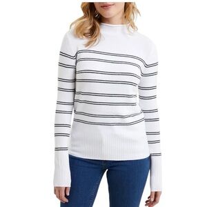 French Connection Babysoft Stripe Funnel Neck Sweater